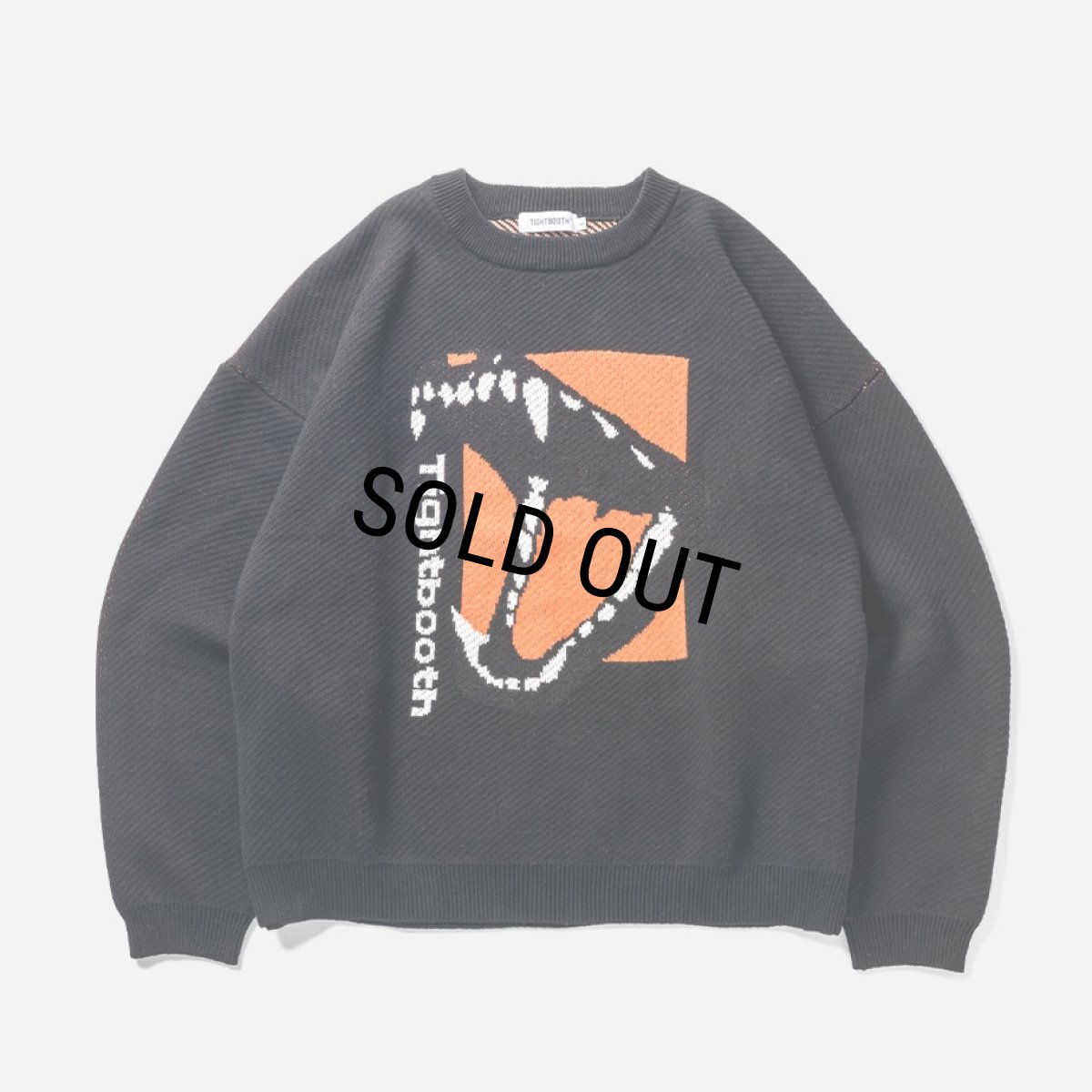 画像1: TIGHTBOOTH/BITE KNIT SWEATER（Black）［ニットセーター-23秋冬］ (1)