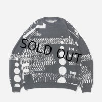 TIGHTBOOTH/COVID-19 KNIT SWEATER（Black） 【30%OFF】［ニットセーター-23秋冬］