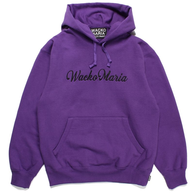 画像1: WACKO MARIA/HEAVY WEIGHT PULL OVER HOODED SWEAT SHIRT（PURPLE）［プルオーバーパーカー-23秋冬］