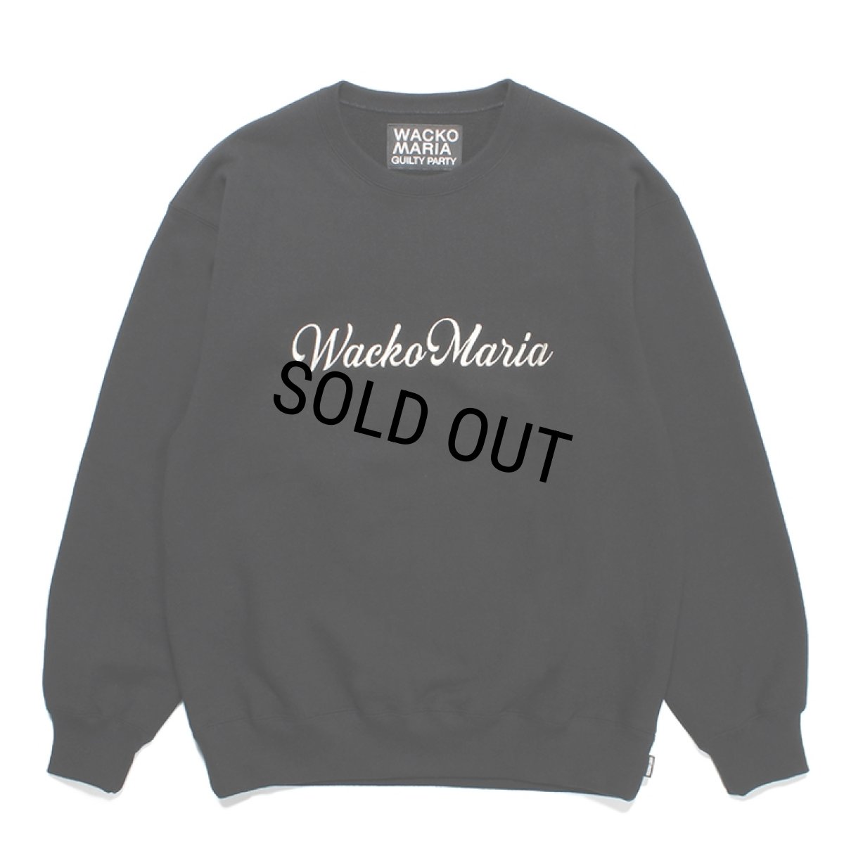 画像1: WACKO MARIA/HEAVY WEIGHT CREW NECK SWEAT SHIRT（BLACK）［クルーネックスウェット-23秋冬］ (1)
