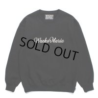 WACKO MARIA/HEAVY WEIGHT CREW NECK SWEAT SHIRT（BLACK）［クルーネックスウェット-23秋冬］