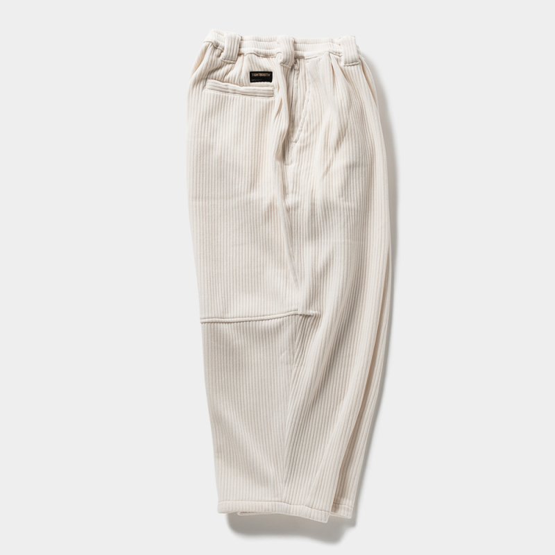 画像2: TIGHTBOOTH/KNIT CORD BALLOON PANTS（White）［コーデュロイバルーンパンツ-23秋冬］