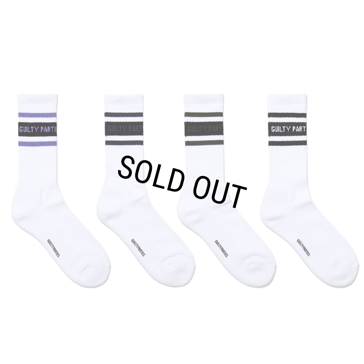 画像1: WACKO MARIA/LOGO JACQUARD SOCKS（各色）［ロゴジャガードソックス-23秋冬］ (1)