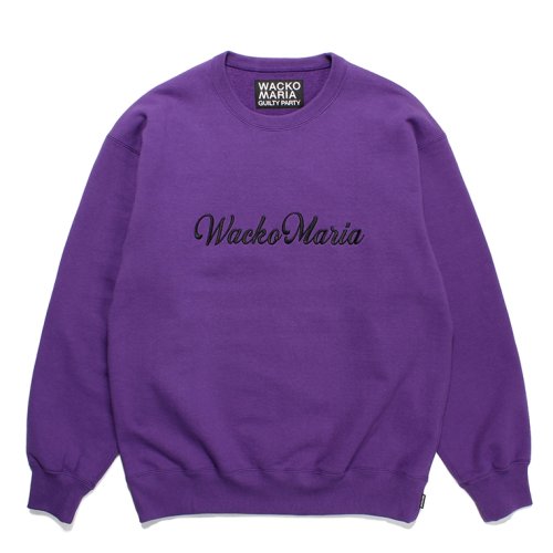 他の写真1: WACKO MARIA/HEAVY WEIGHT CREW NECK SWEAT SHIRT（PURPLE）［クルーネックスウェット-23秋冬］