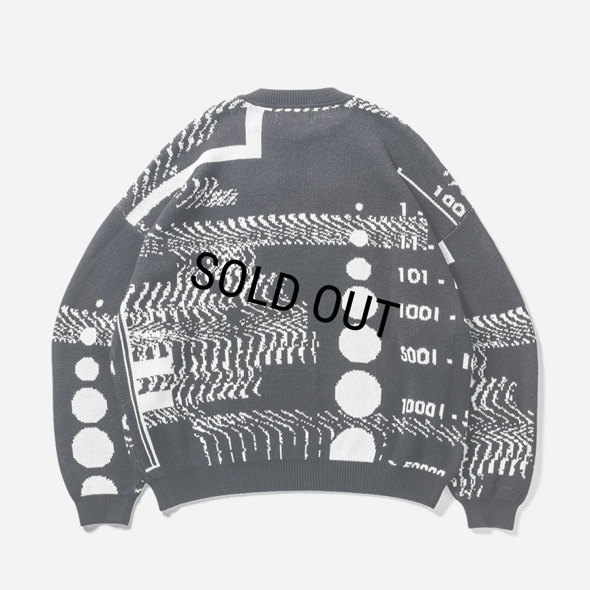 画像2: TIGHTBOOTH/COVID-19 KNIT SWEATER（Black） 【30%OFF】［ニットセーター-23秋冬］ (2)