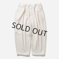 TIGHTBOOTH/KNIT CORD BALLOON PANTS（White）［コーデュロイバルーンパンツ-23秋冬］