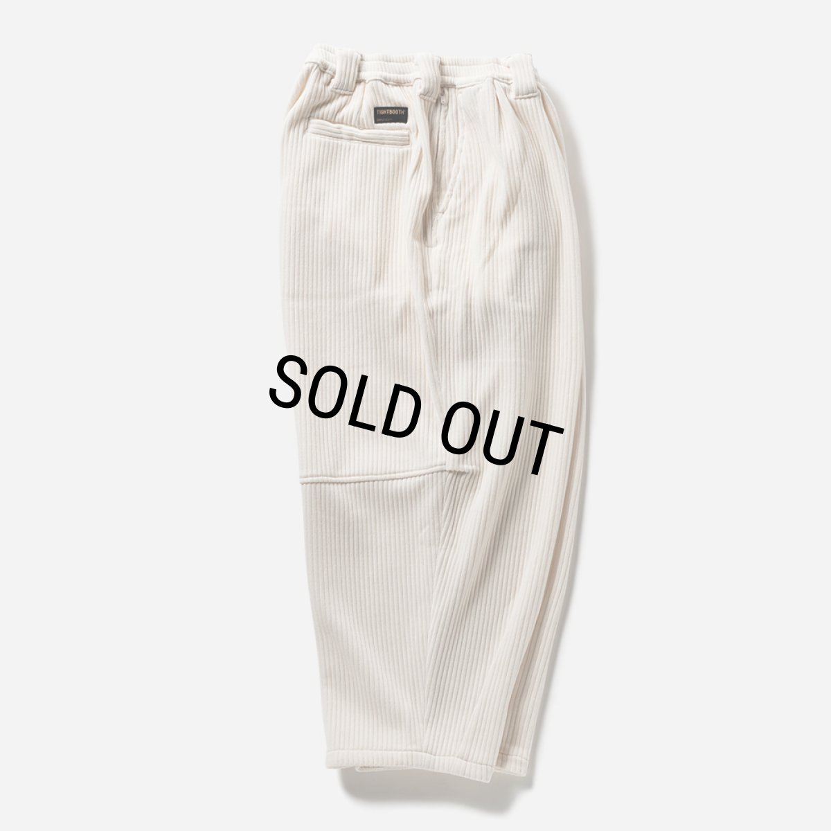 画像2: TIGHTBOOTH/KNIT CORD BALLOON PANTS（White）［コーデュロイバルーンパンツ-23秋冬］ (2)