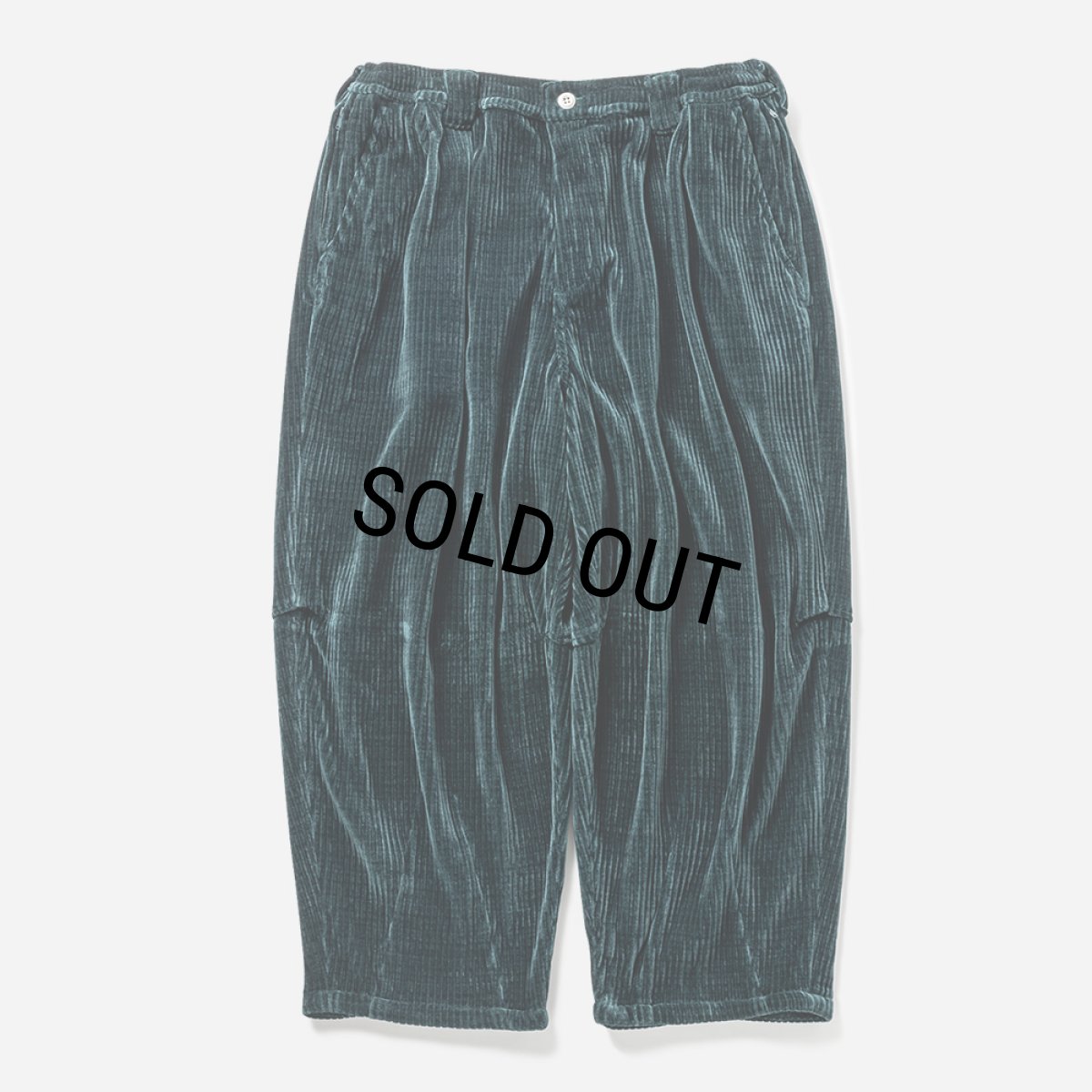 画像1: TIGHTBOOTH/KNIT CORD BALLOON PANTS（Forest） 【20%OFF】［コーデュロイバルーンパンツ-23秋冬］ (1)
