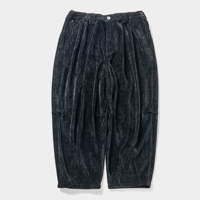 画像1: TIGHTBOOTH/KNIT CORD BALLOON PANTS（Black）［コーデュロイバルーンパンツ-23秋冬］