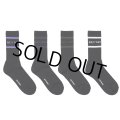 WACKO MARIA/LOGO JACQUARD SOCKS（各色）［ロゴジャガードソックス-23秋冬］