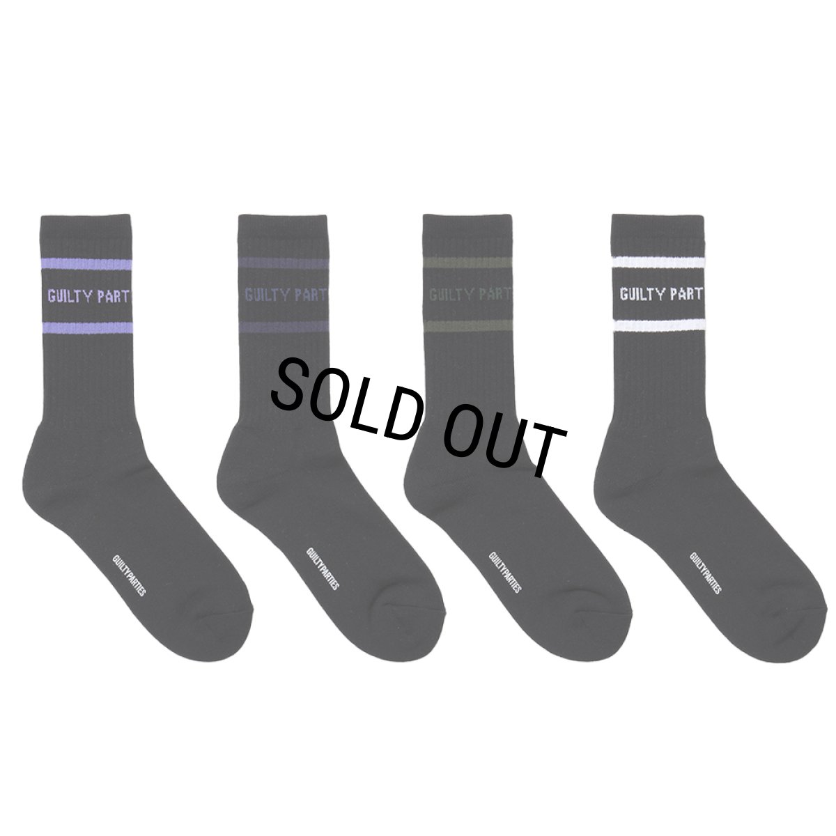 画像1: WACKO MARIA/LOGO JACQUARD SOCKS（各色）［ロゴジャガードソックス-23秋冬］ (1)