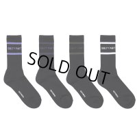 WACKO MARIA/LOGO JACQUARD SOCKS（各色）［ロゴジャガードソックス-23秋冬］
