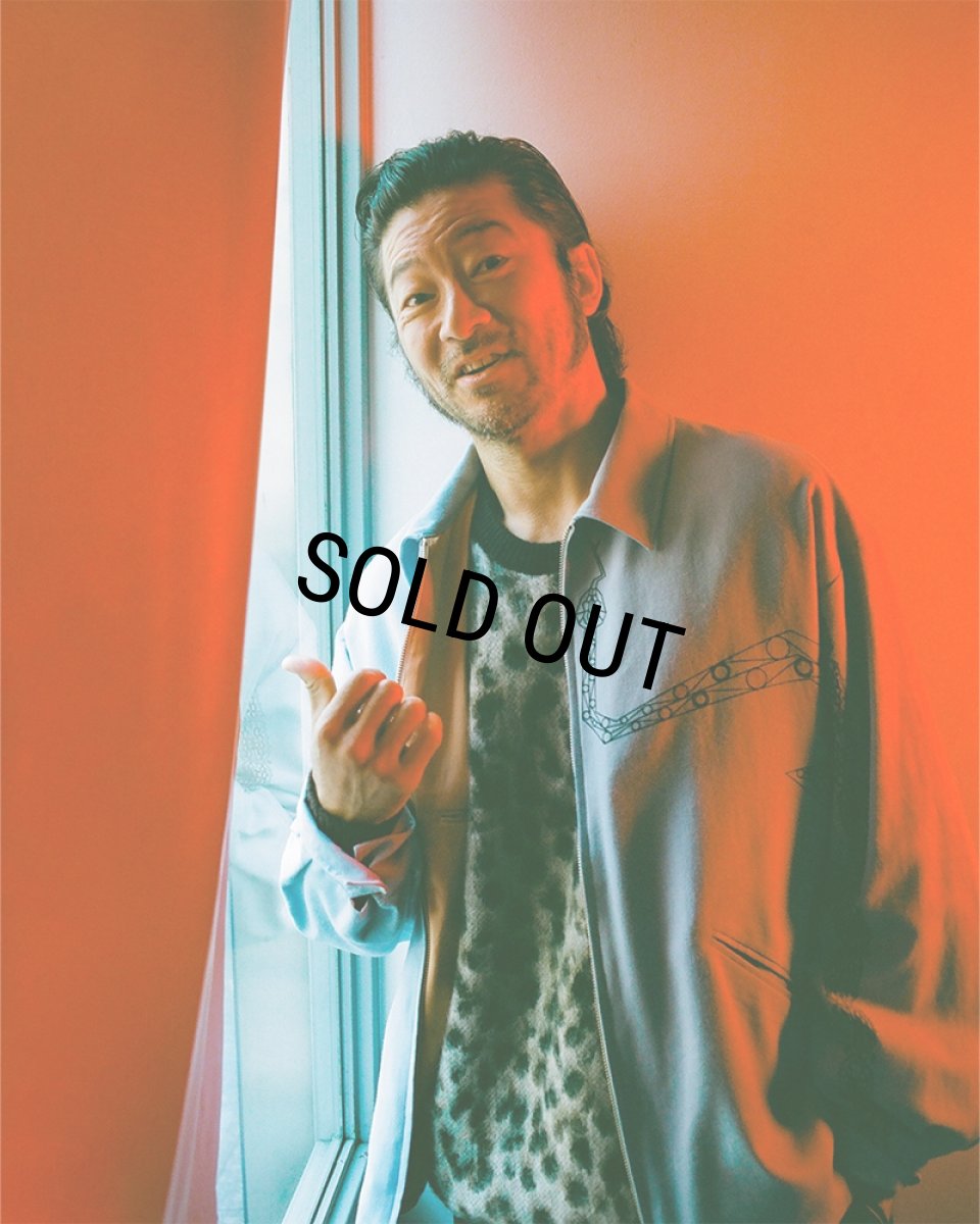 画像4: WACKO MARIA/LEOPARD MOHAIR KNIT JACQUARD SWEATER（WHITE）［レオパードモヘアセーター-23秋冬］ (4)