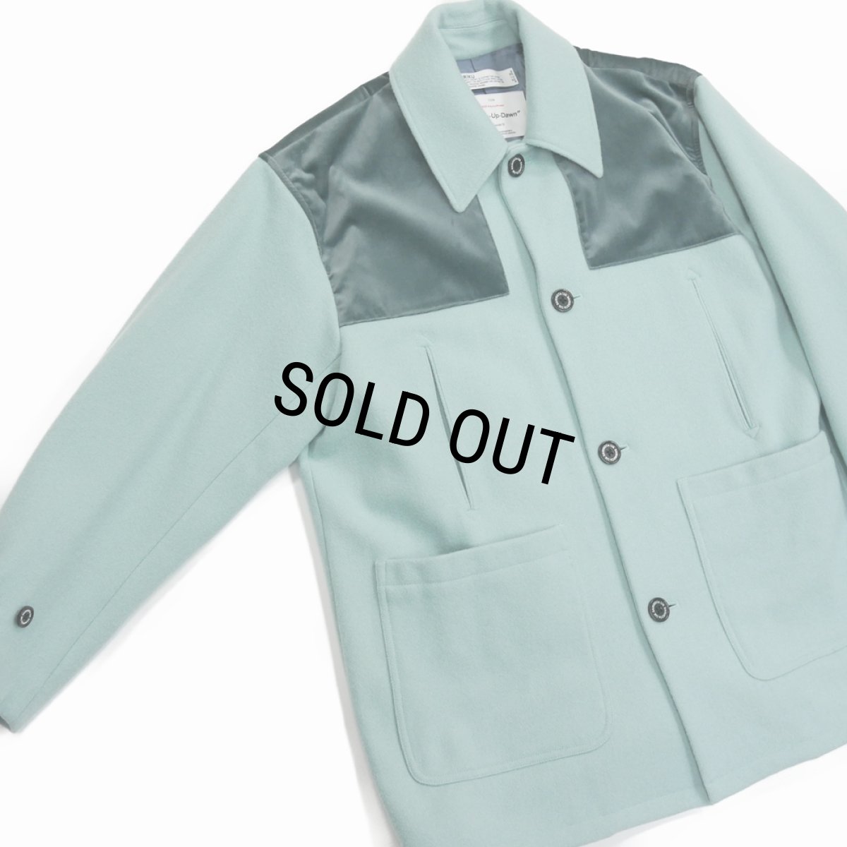 画像3: 【40%OFF】DAIRIKU/Velvet&Melton Oversized Donkey Jacket（Youth Blue）［オーバーサイズドンキーJKT-23秋冬］ (3)