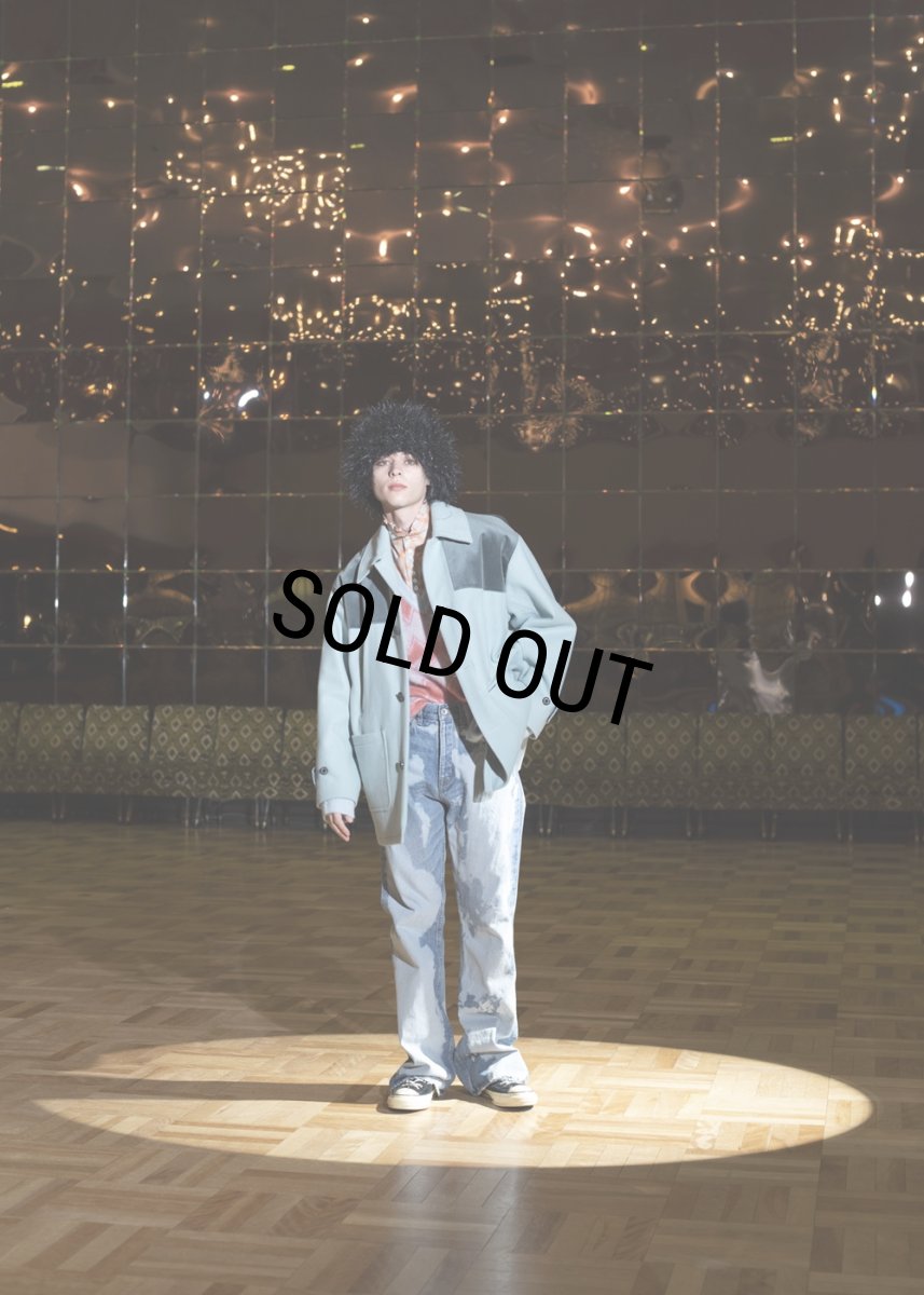 画像5: 【40%OFF】DAIRIKU/Velvet&Melton Oversized Donkey Jacket（Youth Blue）［オーバーサイズドンキーJKT-23秋冬］ (5)