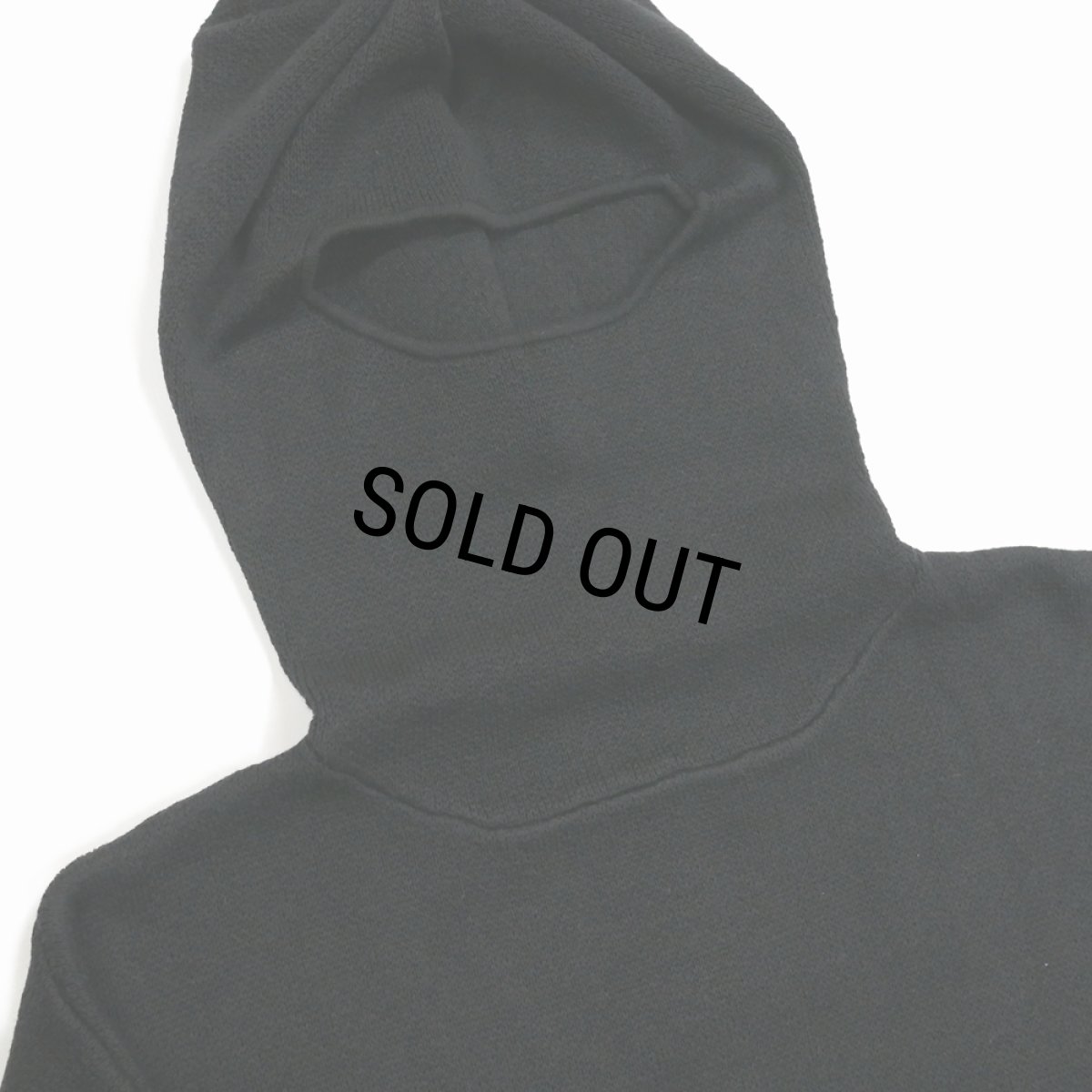 画像4: 【60%OFF】DAIRIKU/Face Cover Knit Pullover（Black）［フェイスカバーニットプルオーバー-23秋冬］ (4)