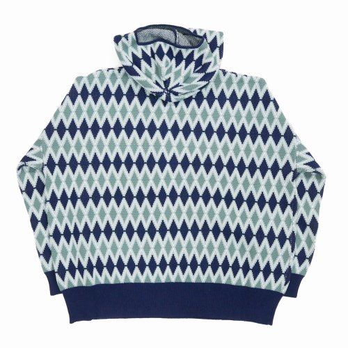 他の写真2: DAIRIKU/Face Cover Knit Pullover（Blue & Navy） 【30%OFF】［フェイスカバーニットプルオーバー-23秋冬］