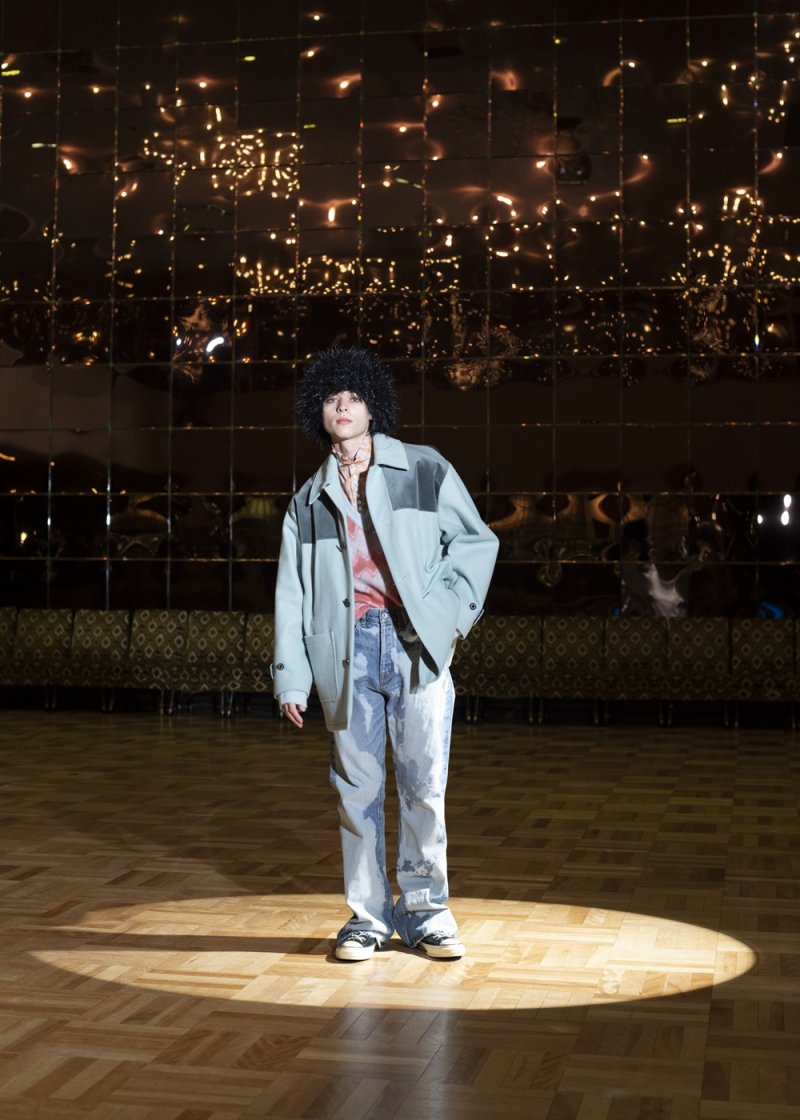 画像3: 【40%OFF】DAIRIKU/Velvet&Melton Oversized Donkey Jacket（Youth Blue）［オーバーサイズドンキーJKT-23秋冬］