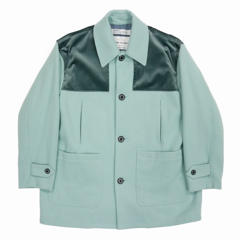 画像1: 【40%OFF】DAIRIKU/Velvet&Melton Oversized Donkey Jacket（Youth Blue）［オーバーサイズドンキーJKT-23秋冬］