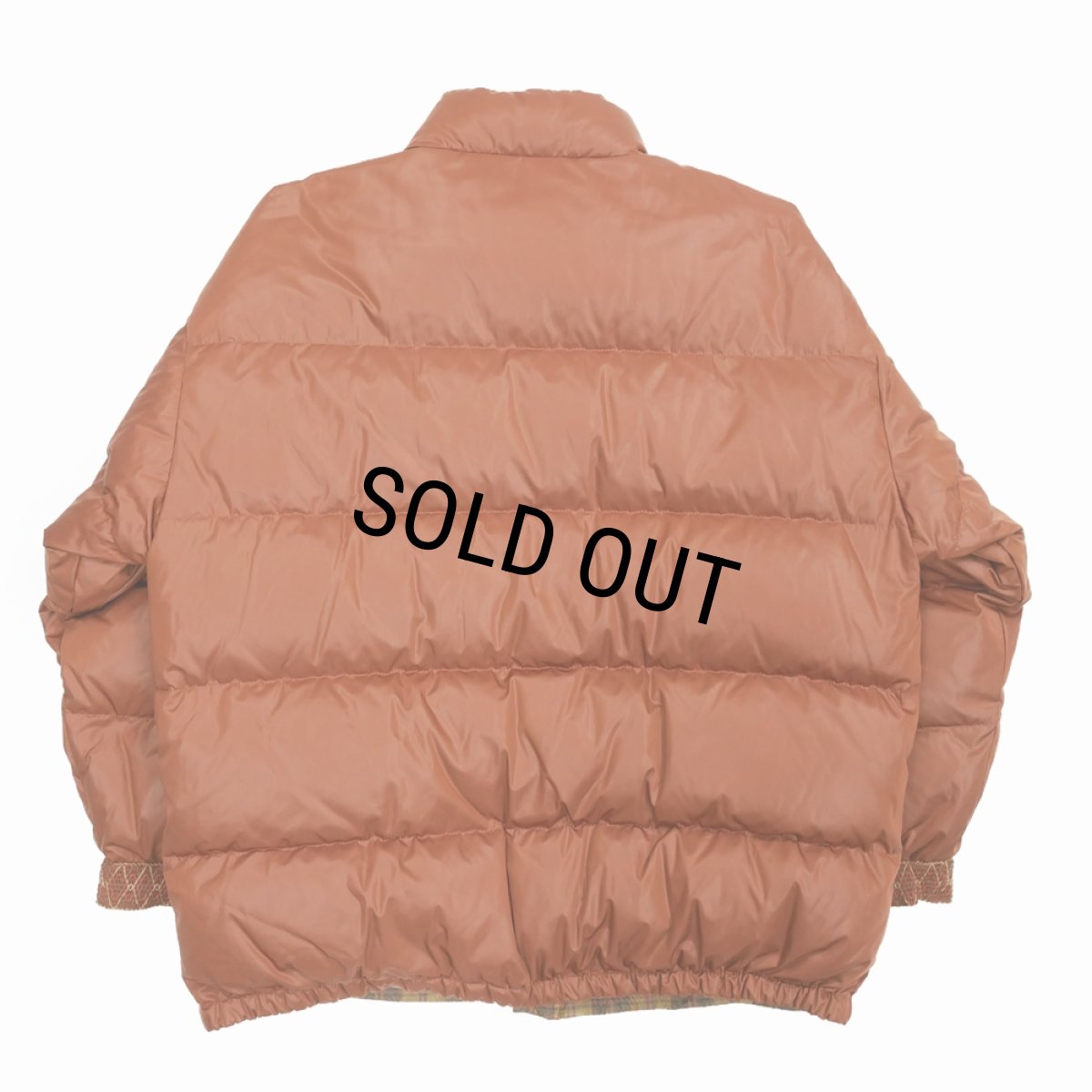 画像2: 【40%OFF】DAIRIKU/Check Nylon Reversible Down Jacket（Brown）［リバーシブルダウンJKT-23秋冬］ (2)