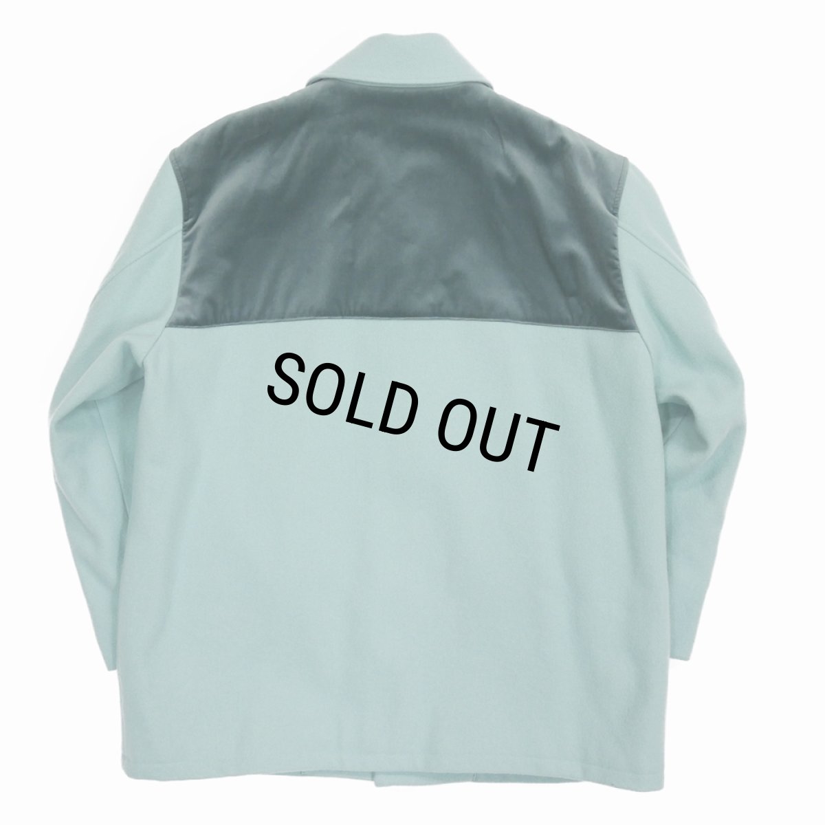 画像2: 【40%OFF】DAIRIKU/Velvet&Melton Oversized Donkey Jacket（Youth Blue）［オーバーサイズドンキーJKT-23秋冬］ (2)