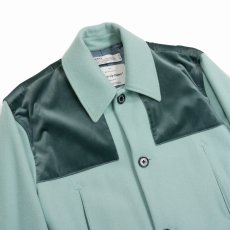 画像4: 【40%OFF】DAIRIKU/Velvet&Melton Oversized Donkey Jacket（Youth Blue）［オーバーサイズドンキーJKT-23秋冬］ (4)