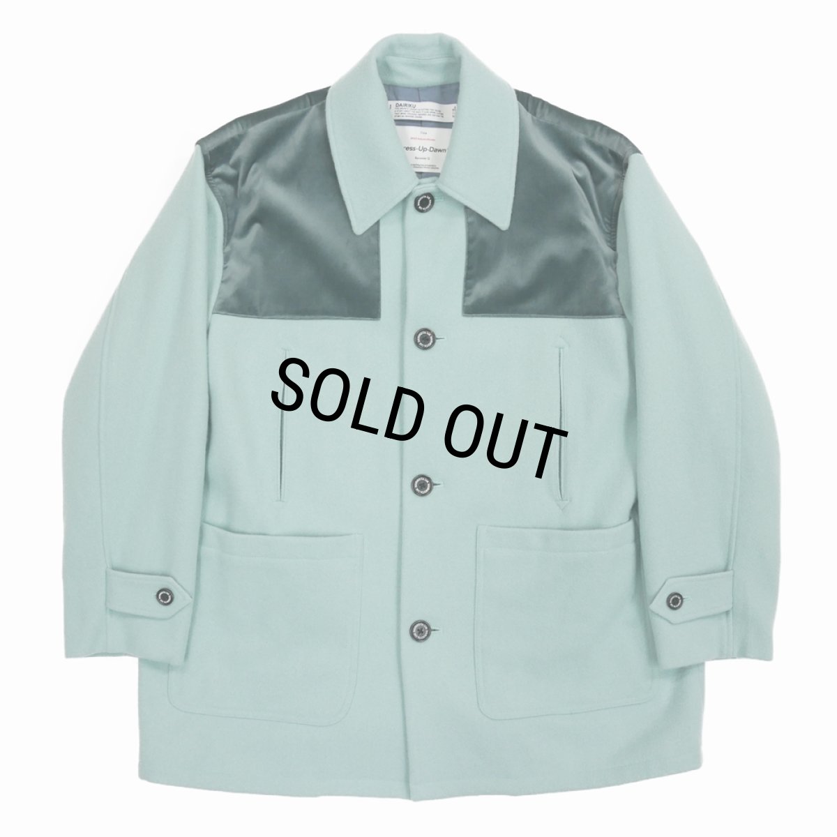 画像1: 【40%OFF】DAIRIKU/Velvet&Melton Oversized Donkey Jacket（Youth Blue）［オーバーサイズドンキーJKT-23秋冬］ (1)