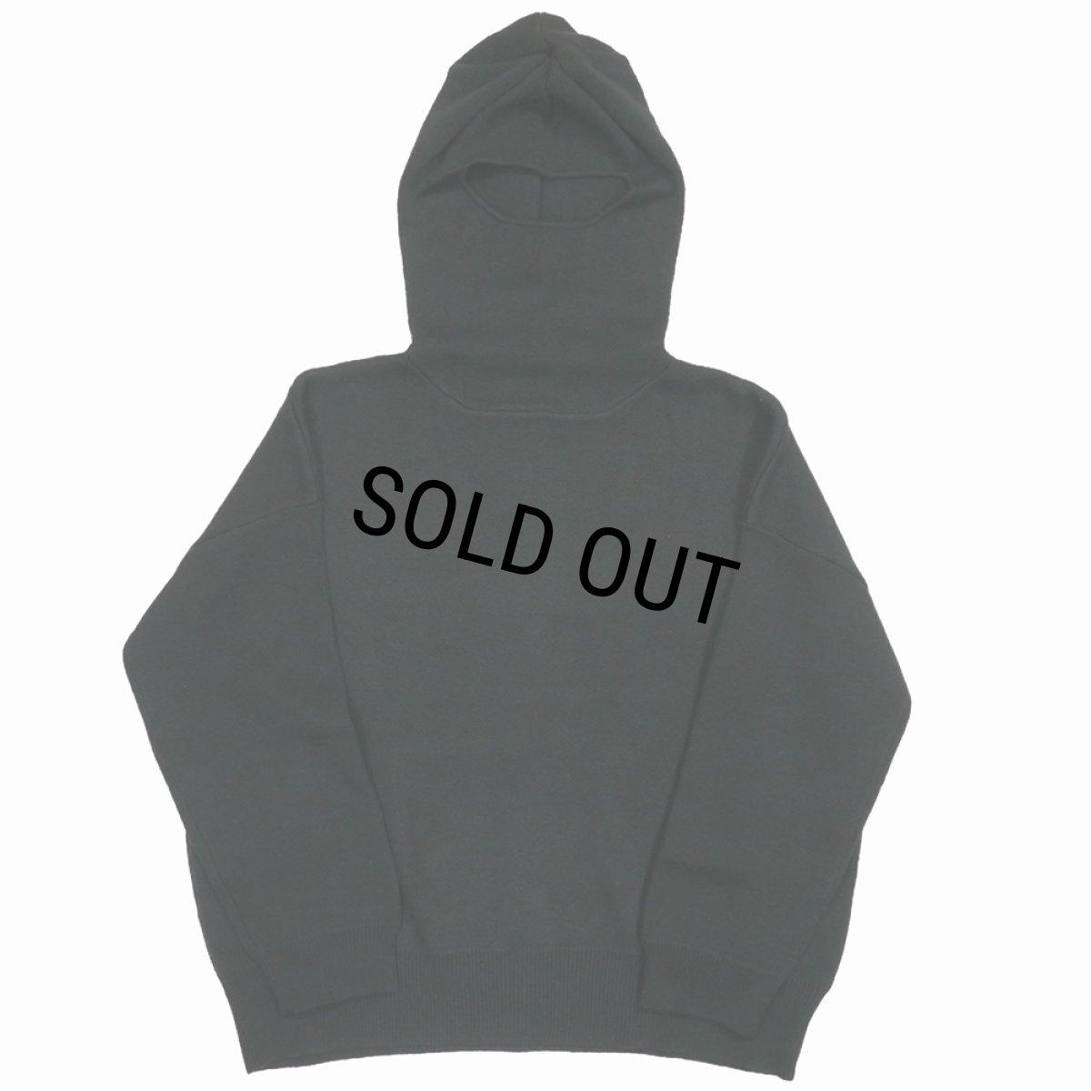 画像1: 【60%OFF】DAIRIKU/Face Cover Knit Pullover（Black）［フェイスカバーニットプルオーバー-23秋冬］ (1)