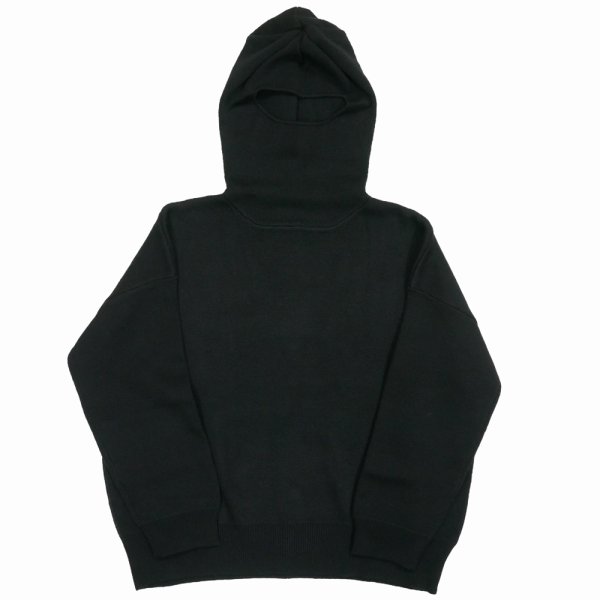 画像1: DAIRIKU/Face Cover Knit Pullover（Black） 【30%OFF】［フェイスカバーニットプルオーバー-23秋冬］