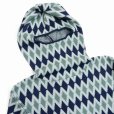 画像4: DAIRIKU/Face Cover Knit Pullover（Blue & Navy） 【30%OFF】［フェイスカバーニットプルオーバー-23秋冬］ (4)