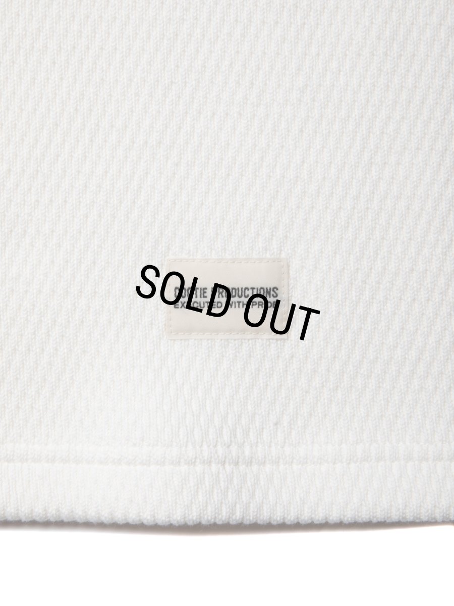 画像2: COOTIE PRODUCTIONS/Heavy Oz Honeycomb L/S Tee（Off White）［ヘビーオンスハニカムサーマル-23秋冬］ (2)