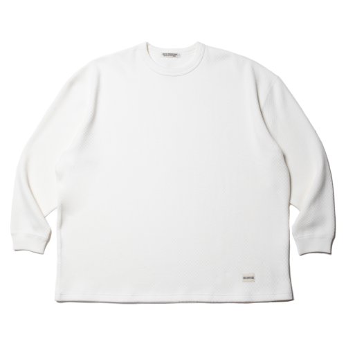 他の写真1: COOTIE PRODUCTIONS/Heavy Oz Honeycomb L/S Tee（Off White）［ヘビーオンスハニカムサーマル-23秋冬］