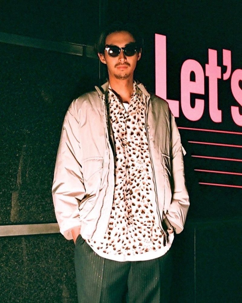 画像3: WACKO MARIA/LEOPARD OPEN COLLAR SHIRT（WHITE）［レオパードオープンカラーシャツ-23秋冬］