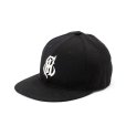 画像1: CALEE/CAL NT LOGO TWILL BASEBALL CAP（BLACK/WHITE）［B.Bキャップ-23秋冬］ (1)