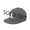 CALEE/CAL NT LOGO TWILL BASEBALL CAP（BLACK/WHITE）［B.Bキャップ-23秋冬］