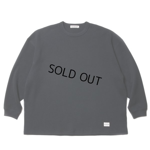 画像1: COOTIE PRODUCTIONS/Heavy Oz Honeycomb L/S Tee（Black）［ヘビーオンスハニカムサーマル-23秋冬］