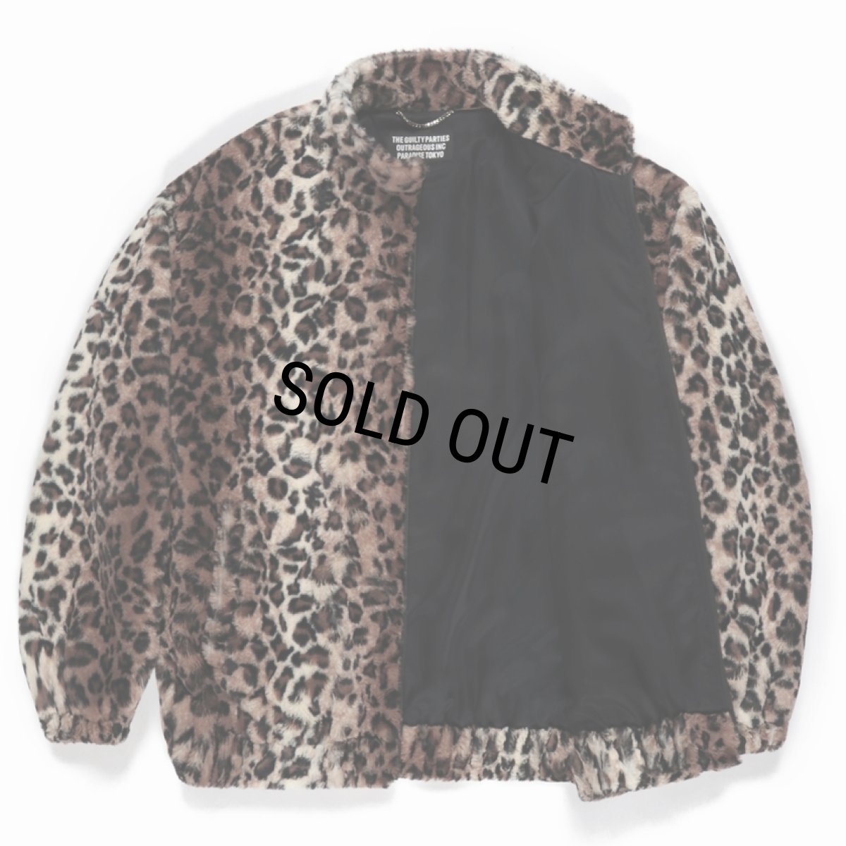 画像2: WACKO MARIA/FAUX LEOPARD FUR TRACK JACKET（BEIGE）［レオパードファートラックJKT-23秋冬］ (2)