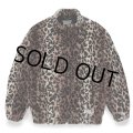 WACKO MARIA/FAUX LEOPARD FUR TRACK JACKET（BEIGE）［レオパードファートラックJKT-23秋冬］