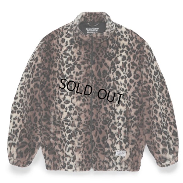 画像1: WACKO MARIA/FAUX LEOPARD FUR TRACK JACKET（BEIGE）［レオパードファートラックJKT-23秋冬］