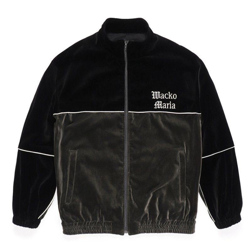 画像1: WACKO MARIA/VELVET TRACK JACKET（BLACK）［ベルベットトラックJKT-23秋冬］