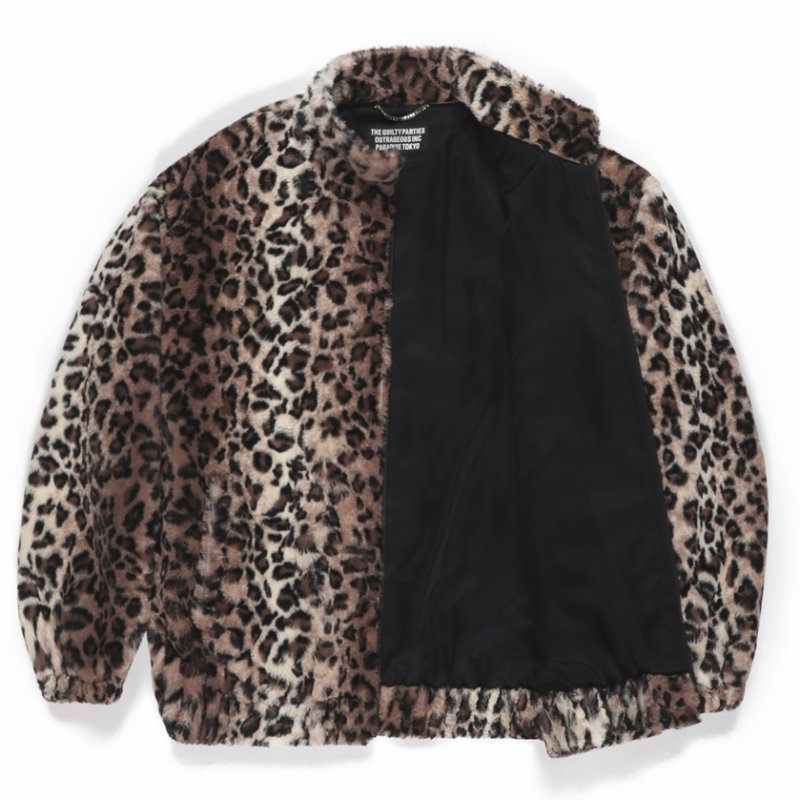 画像2: WACKO MARIA/FAUX LEOPARD FUR TRACK JACKET（BEIGE）［レオパードファートラックJKT-23秋冬］