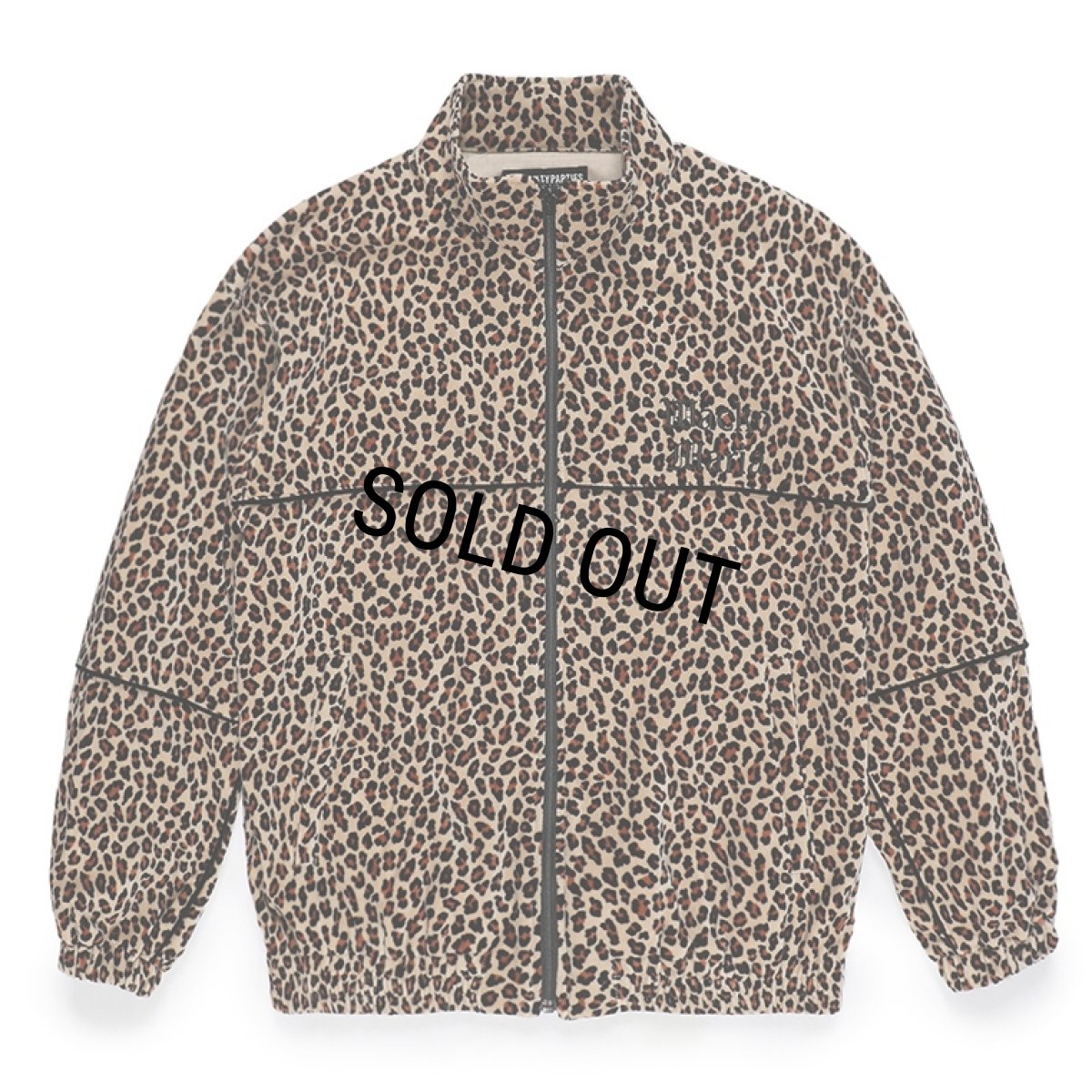 画像1: WACKO MARIA/LEOPARD VELVET TRACK JACKET（BEIGE）［レオパードベルベットトラックJKT-23秋冬］ (1)