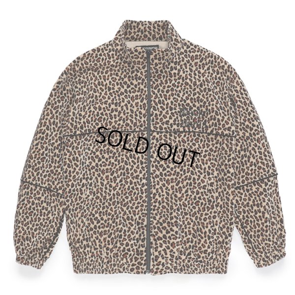 画像1: WACKO MARIA/LEOPARD VELVET TRACK JACKET（BEIGE）［レオパードベルベットトラックJKT-23秋冬］