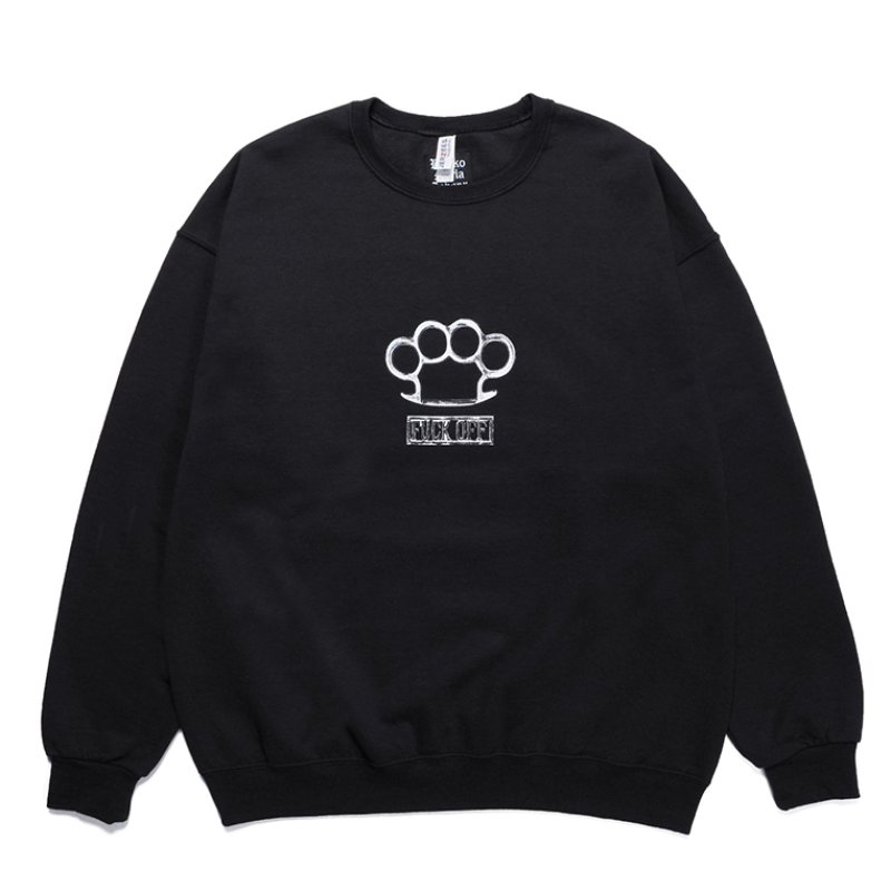 画像1: WACKO MARIA/JOHNNY / SWEAT SHIRT（BLACK）［クルーネックスウェット-23秋冬］
