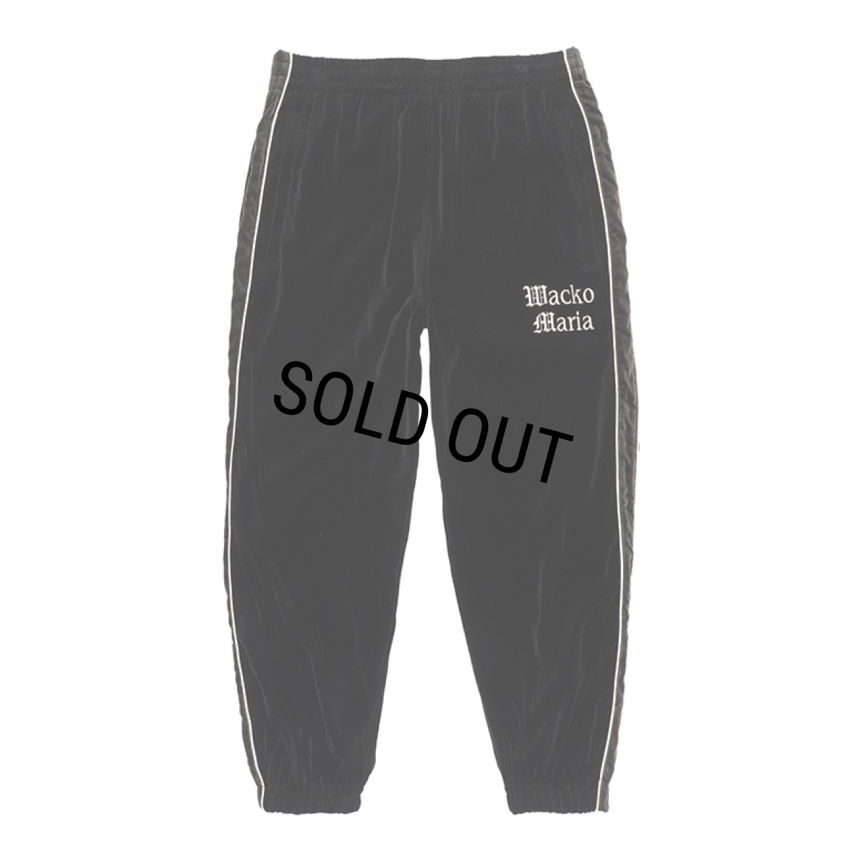 画像1: WACKO MARIA/VELVET TRACK PANTS（BLACK）［ベルベットトラックパンツ-23秋冬］ (1)
