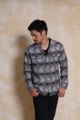 画像7: RATS/NATIVE JACQUARD SHIRT（GRAY）［ネイティブジャガードシャツ-23秋冬］