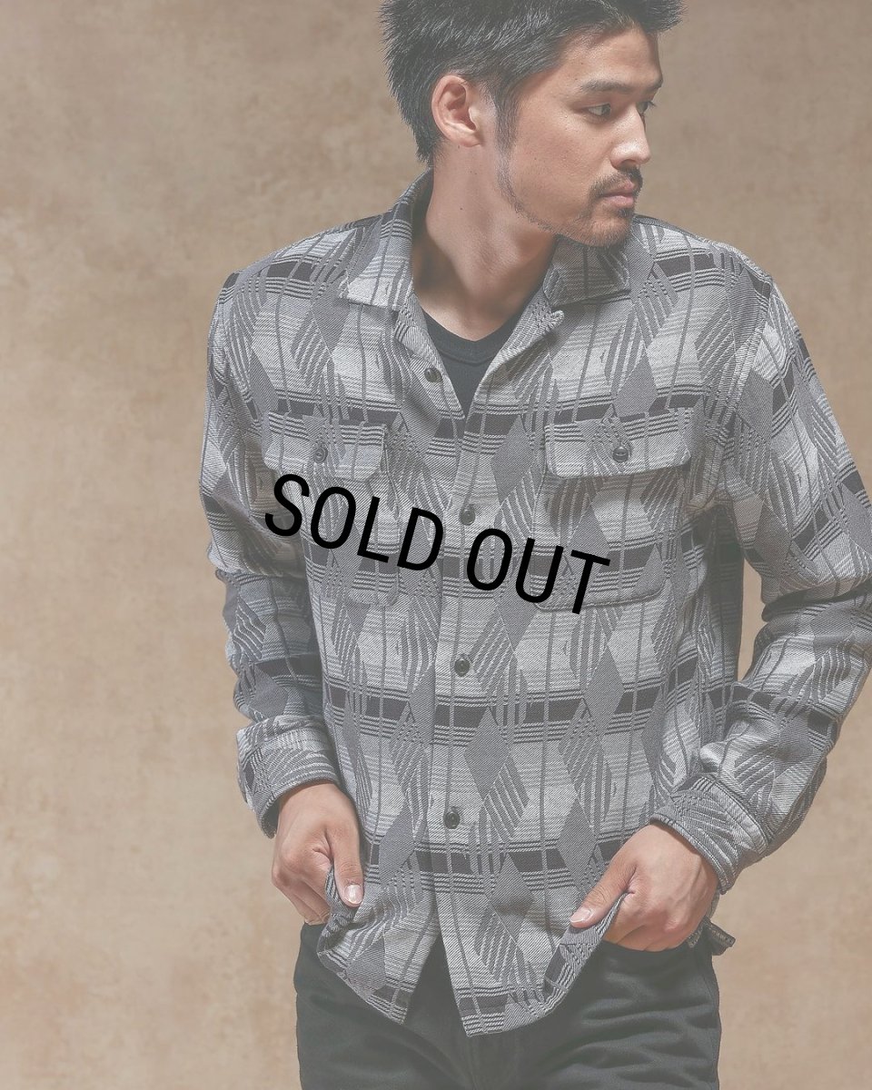 画像6: RATS/NATIVE JACQUARD SHIRT（GRAY）［ネイティブジャガードシャツ-23秋冬］ (6)