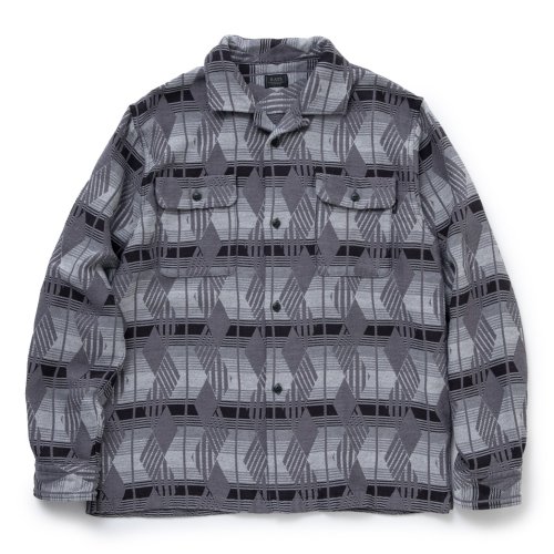 他の写真1: RATS/NATIVE JACQUARD SHIRT（GRAY）［ネイティブジャガードシャツ-23秋冬］