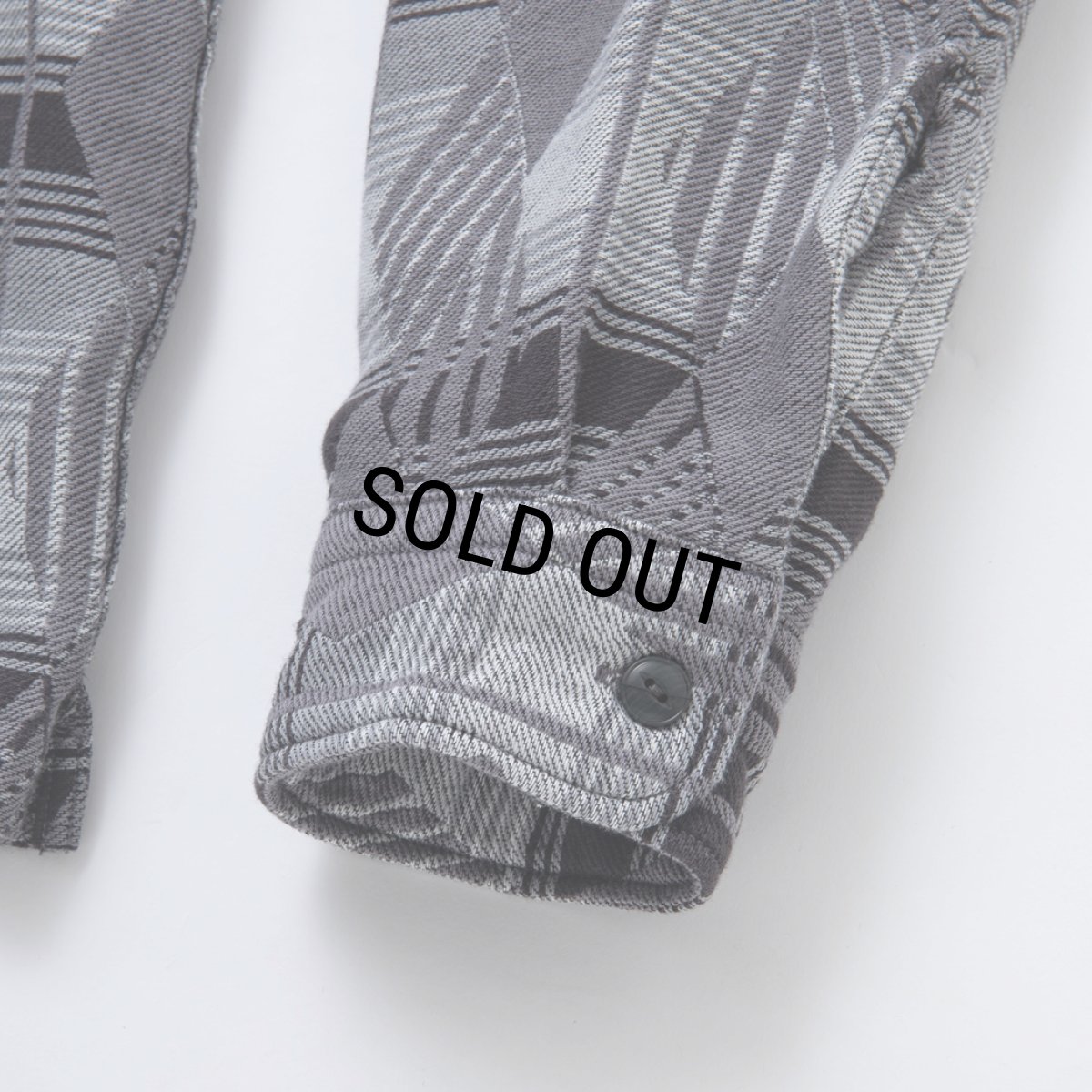 画像5: RATS/NATIVE JACQUARD SHIRT（GRAY）［ネイティブジャガードシャツ-23秋冬］ (5)