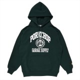 PORKCHOP/2nd COLLEGE HOODIE（FOREST）［プルオーバーパーカー-23秋冬］